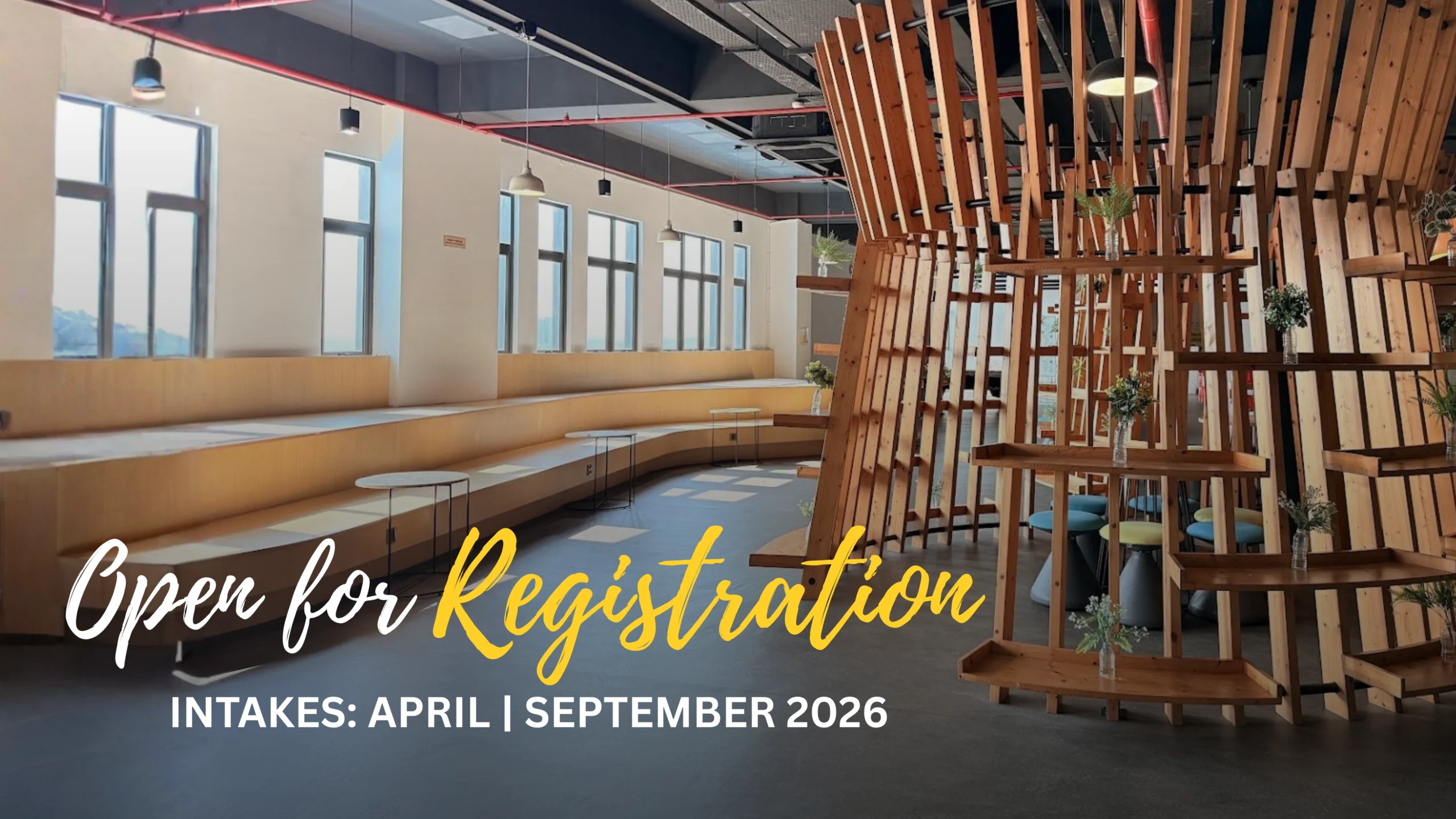 website open for regs - April September Intakes 2026