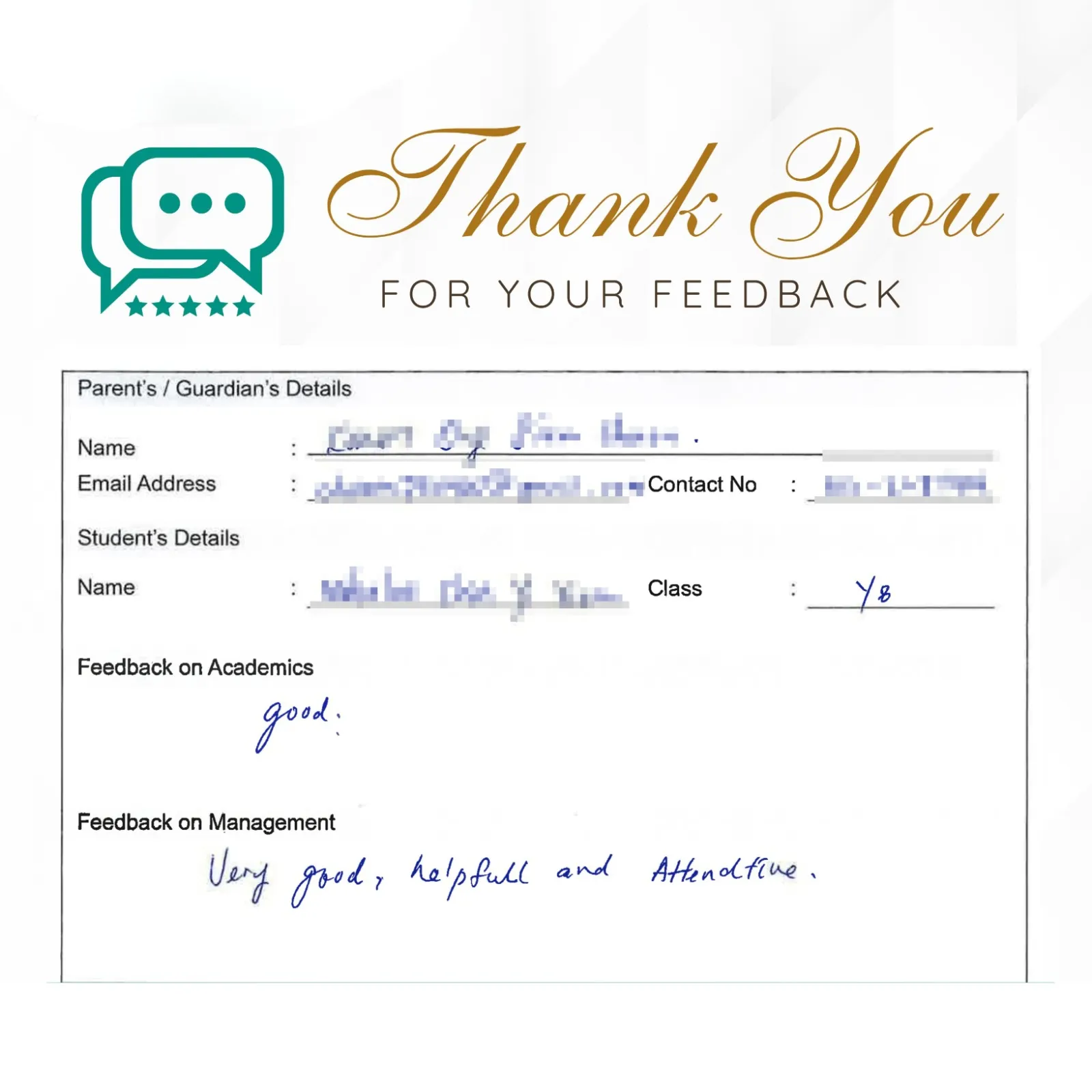Parent feedback 12