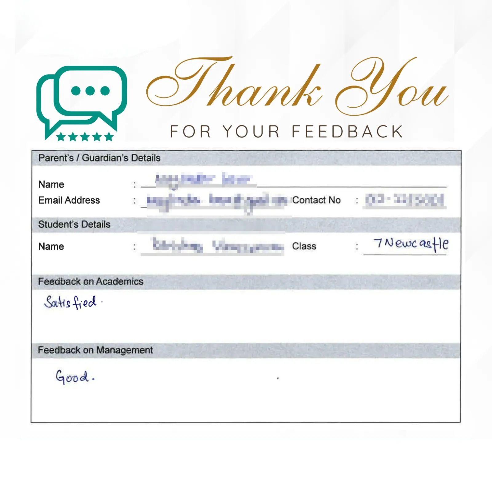 Parent feedback 13
