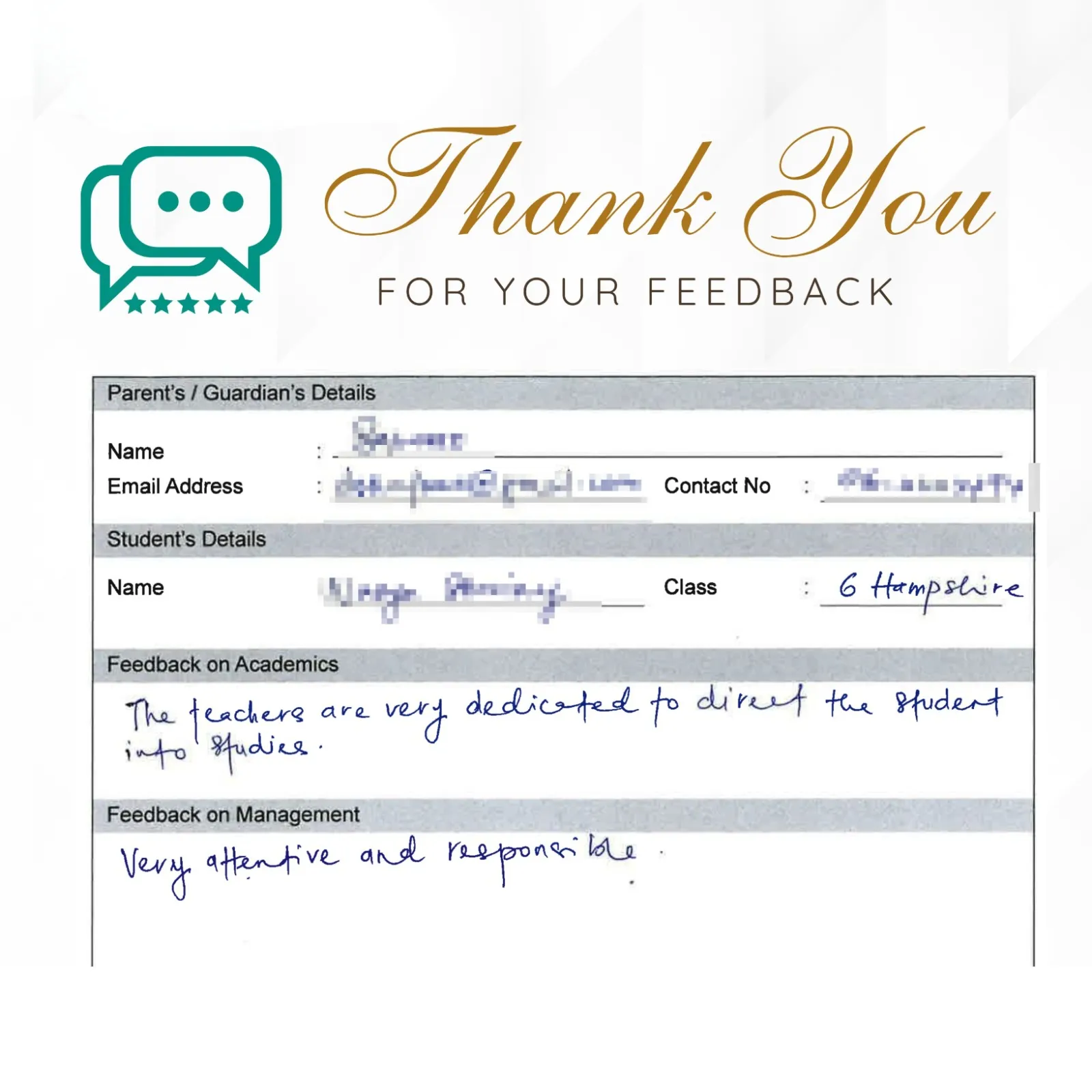 Parent feedback 17