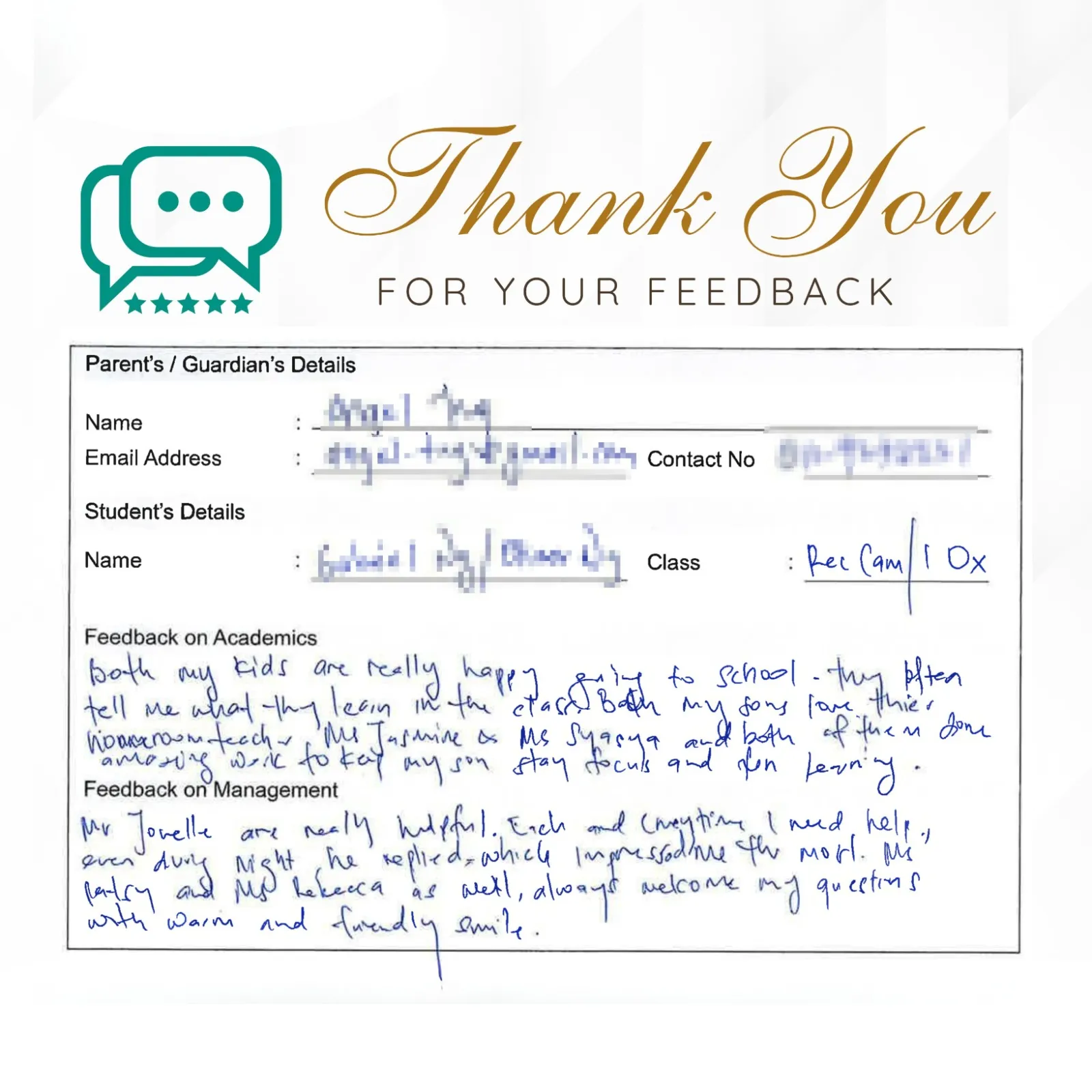 Parent feedback 24
